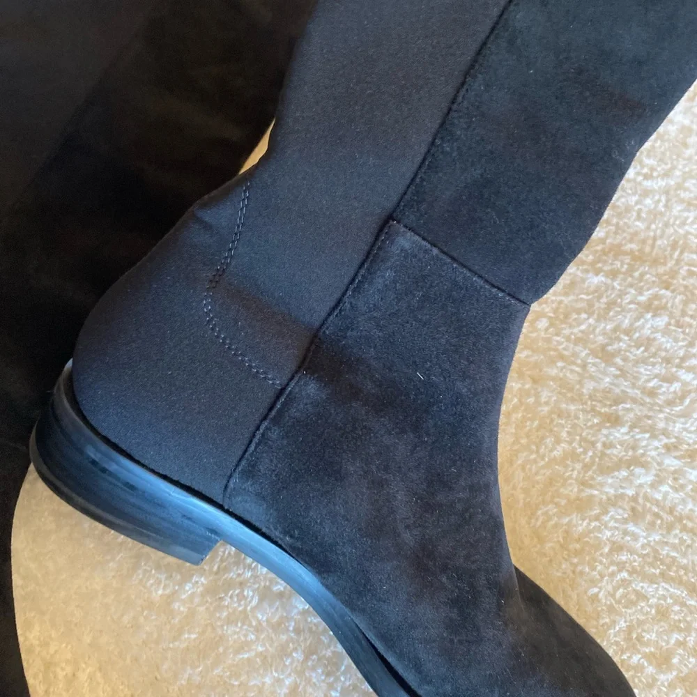 STUART WEITZMAN Keelan City suede and neoprene knee boots NWOB‎